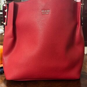 Guess Bold Red Shoulder Bag